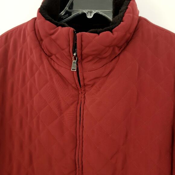 Marc New York Red Winter Coat Quilted Thermolite Plus Insulation Est. Medium - Picture 5 of 8
